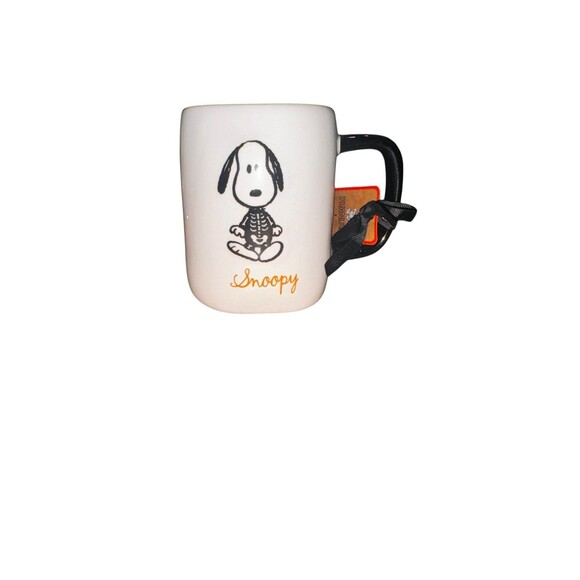 New Rae Dunn Halloween Peanuts snoopy skeleton mug - Picture 2 of 2